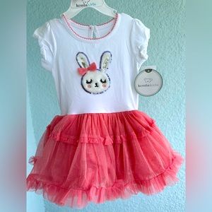 NWT Koalakids adorable bunny tutu dress with diaper cover 12-18 months
